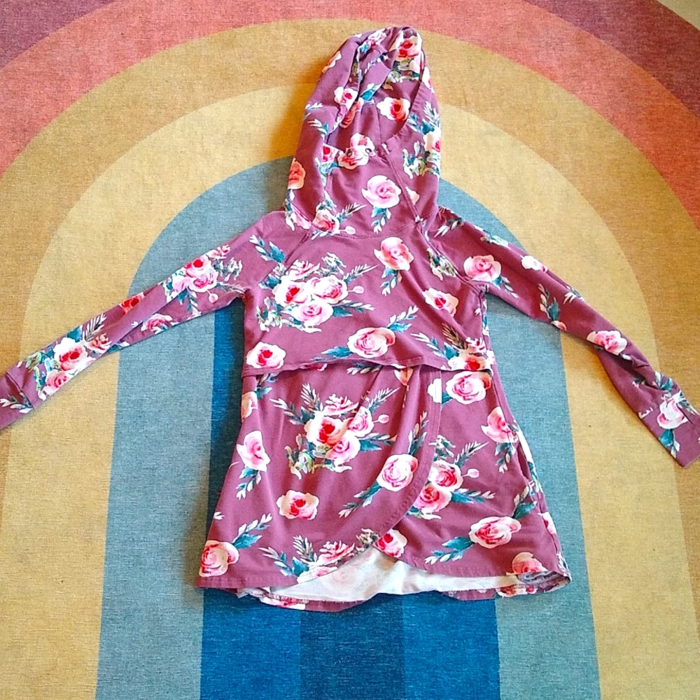Floral Breastfeeding Hoodie
